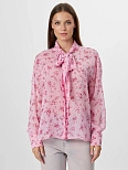 Блузка женская полупрозрачная розовая