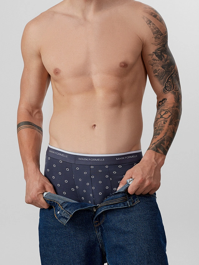 Трусы боксеры мужские в наборе, 3 шт - 8