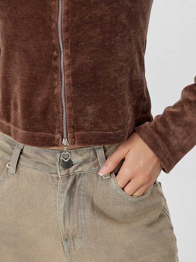 Толстовка женская коричневая - 6