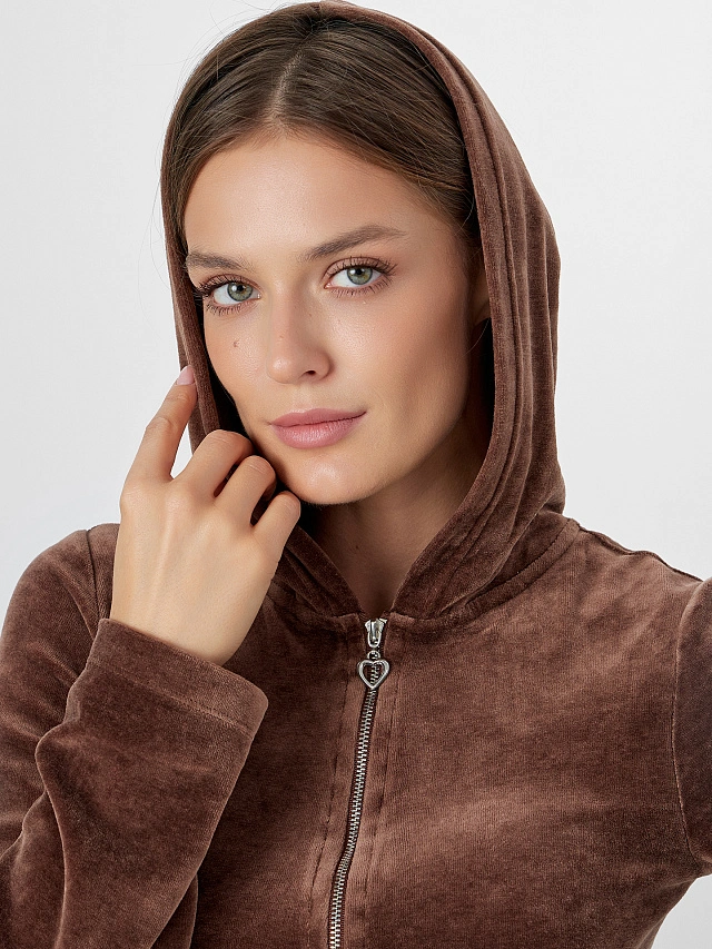 Толстовка женская коричневая - 7