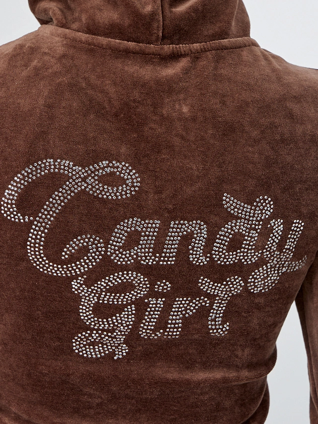 Толстовка женская коричневая - 8