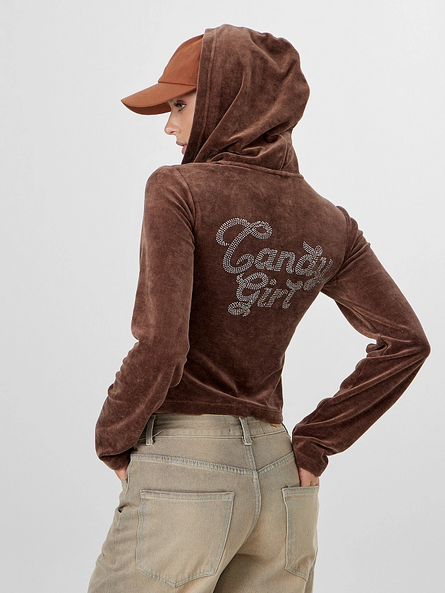 Толстовка женская коричневая - 9