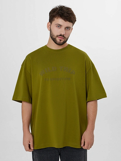 картинка Футболка мужская с надписью "Wild trip..." от магазина мужской одежды Mark Formelle