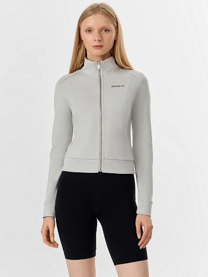 картинка Толстовка женская серая на молнии от магазина стильной одежды Mark Formelle