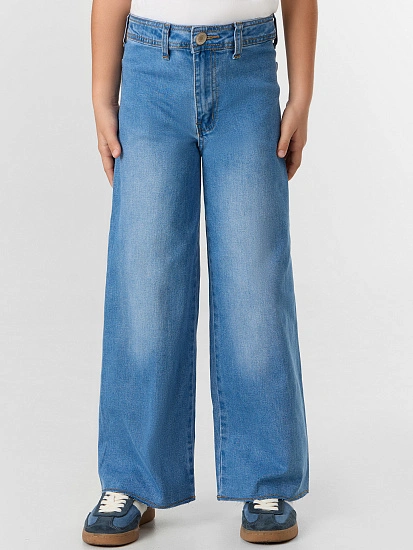 картинка БРЮКИ ДЖИНСОВЫЕ ДЛЯ ДЕВОЧЕК от известного бренда одежды для девочек Mark Formelle