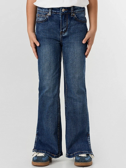 картинка БРЮКИ ДЖИНСОВЫЕ ДЛЯ ДЕВОЧЕК от известного бренда одежды для девочек Mark Formelle