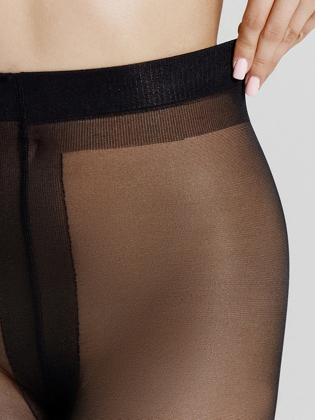 Колготки женские капроновые 20 den черные - 5