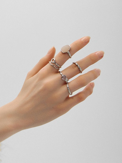 картинка Кольца женские в наборе, 6 шт от магазина стильной одежды Mark Formelle