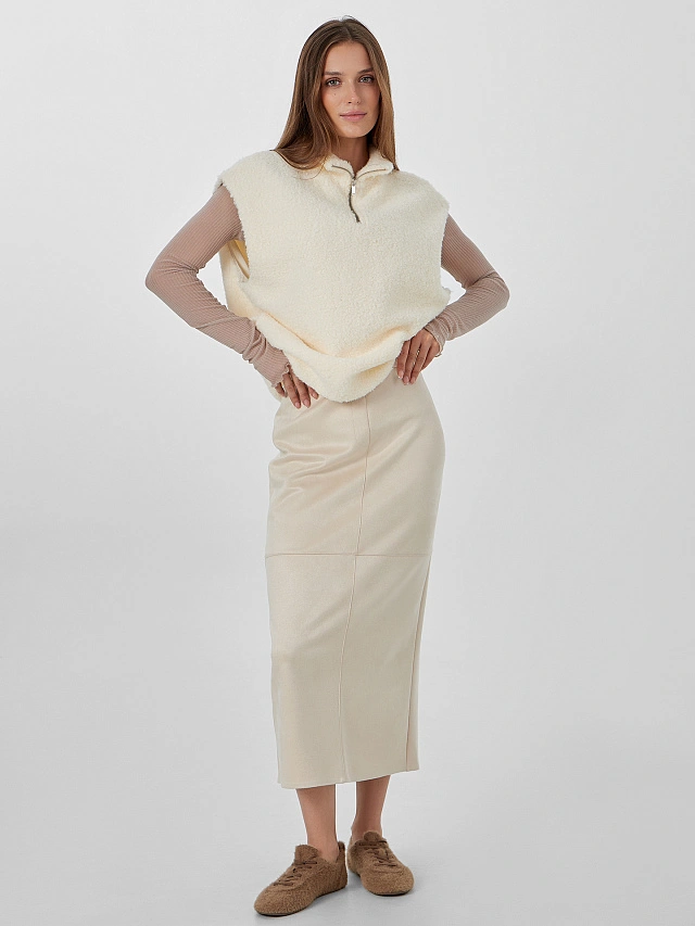 Юбка женская бежевая - 7