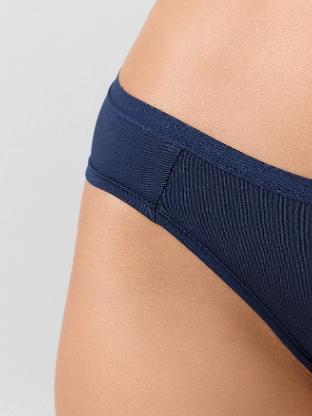 Трусы женские бразилиана синие - 6