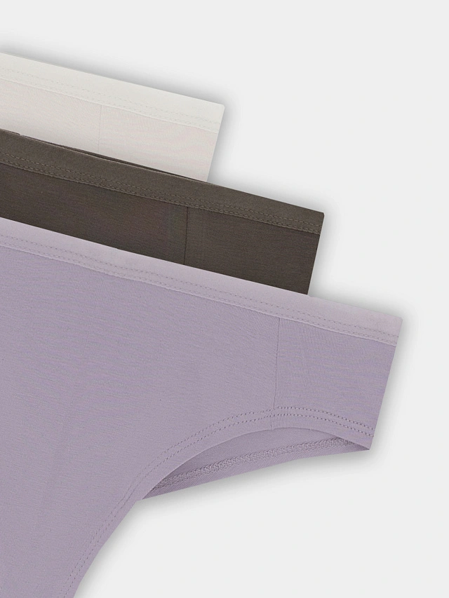 Трусы бразилиана женские в наборе, 3 шт - 11