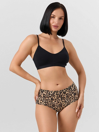 картинка Трусы шорты женские с леопардовым принтом от магазина стильной одежды Mark Formelle