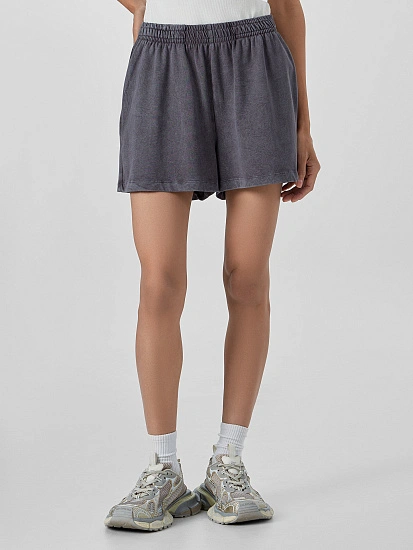 картинка Шорты женские черные с обработкой эйсид от магазина стильной одежды Mark Formelle