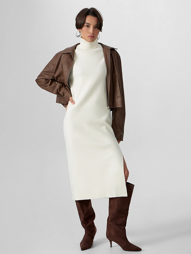 Платье женское бежевое - 8