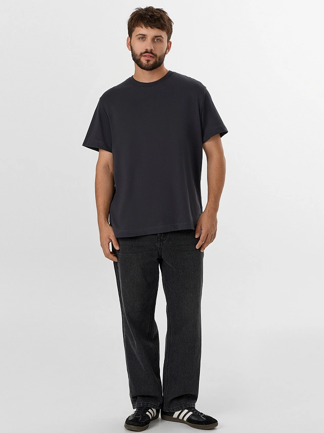 Футболка мужская серая - 4