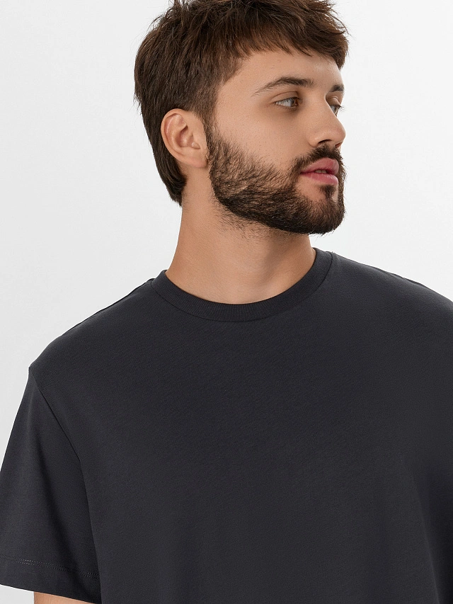 Футболка мужская серая - 5