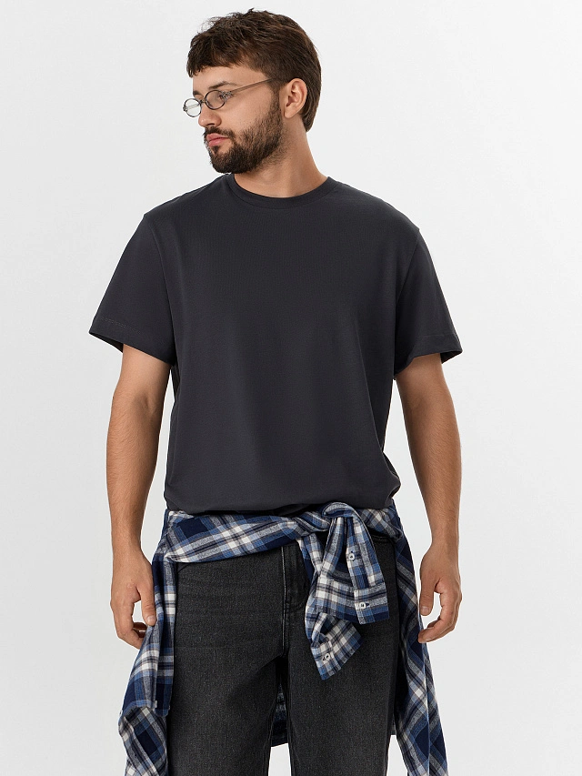 Футболка мужская серая - 6