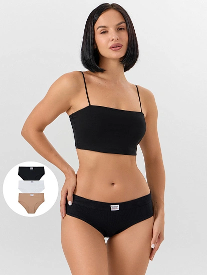 картинка Трусы слипы женские в наборе, 3 шт от магазина стильной одежды Mark Formelle