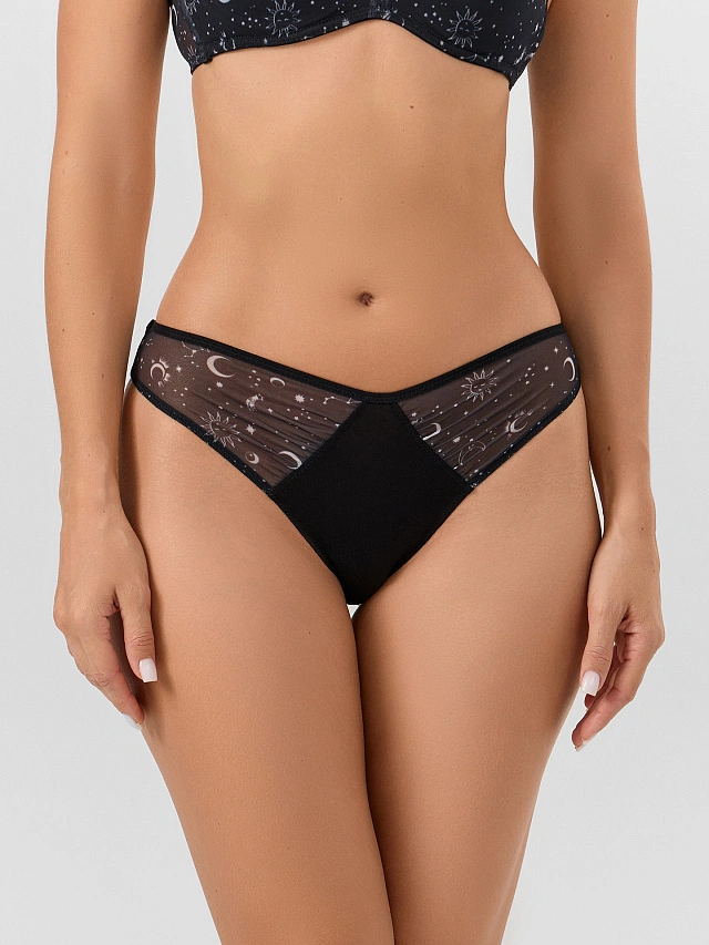 Трусы бразилиана женские черные - 3