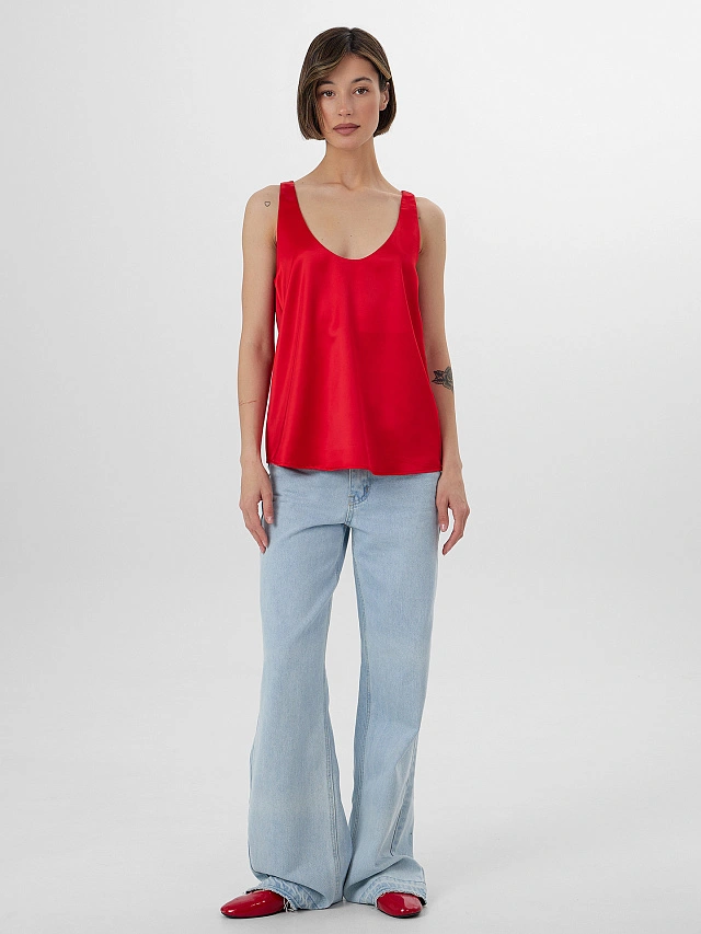 Блузка Mark Formelle x Ольга Бузова красная - 4