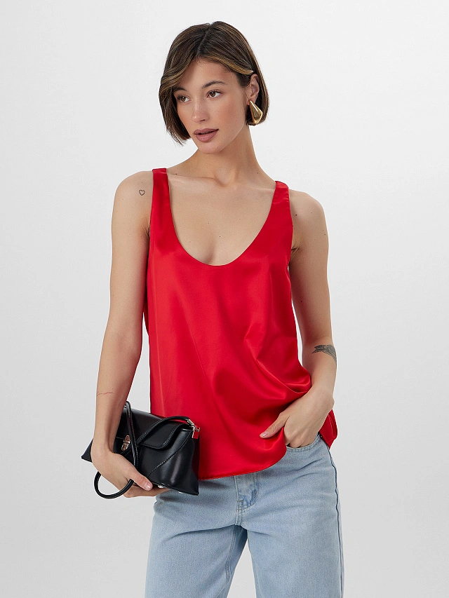 Блузка Mark Formelle x Ольга Бузова красная - 6