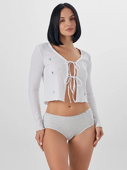 картинка Трусы шорты женские серый от магазина стильной одежды Mark Formelle