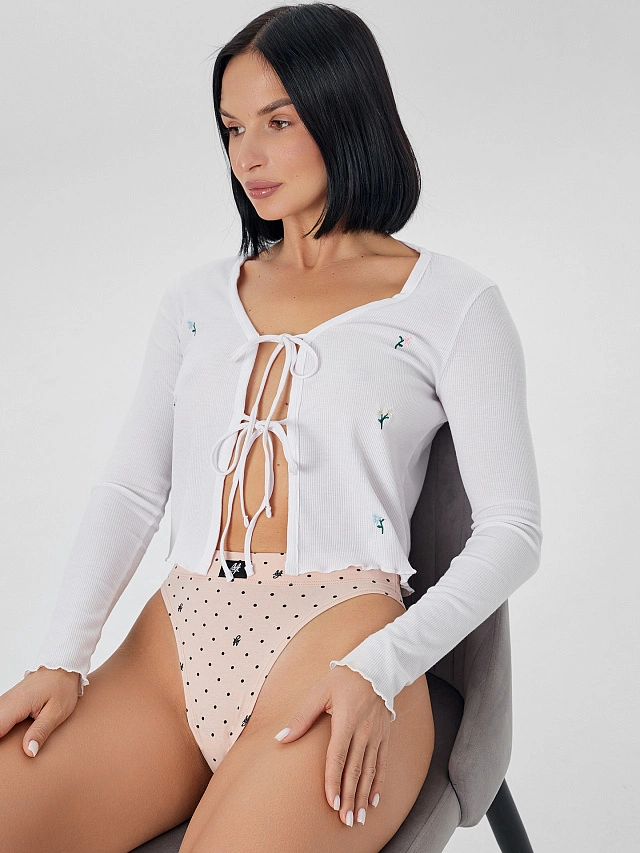 Трусы бразилиана женские в наборе, 3 шт - 8