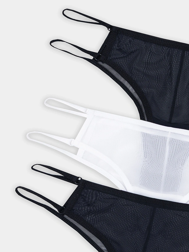Трусы бразилиана женские в наборе, 3 шт - 3