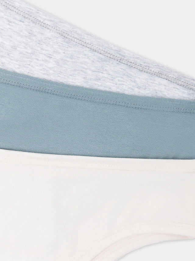 Трусы бразилиана женские в наборе, 3 шт - 3