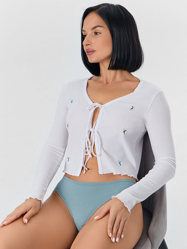 Трусы бразилиана женские в наборе, 3 шт - 9