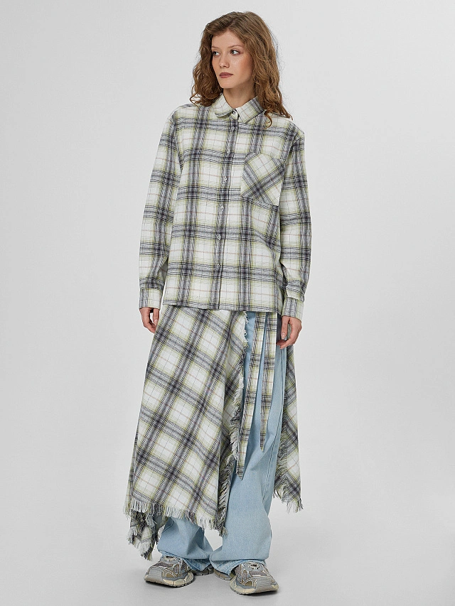 Юбка женская в клетку - 4