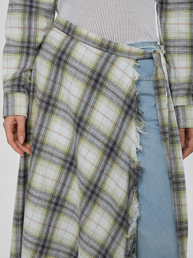 Юбка женская в клетку - 5