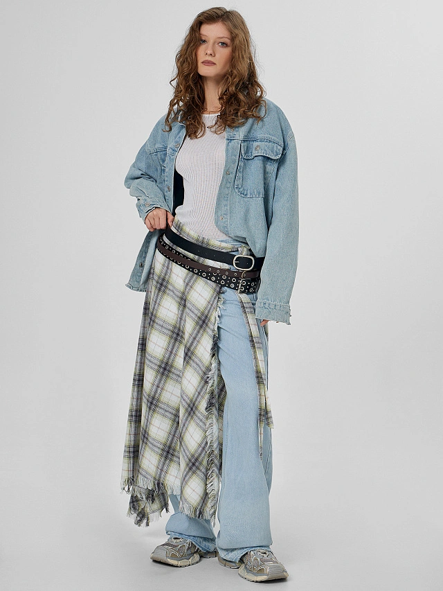 Юбка женская в клетку - 6