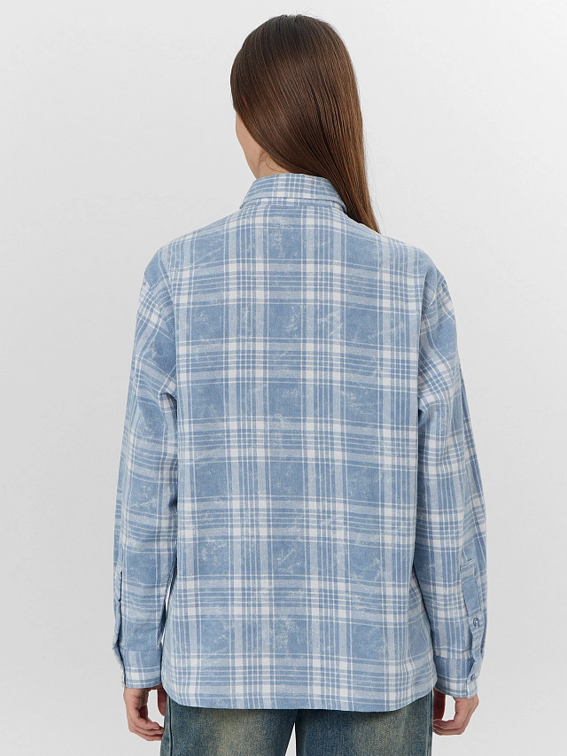 Рубашка женская в клетку - 3