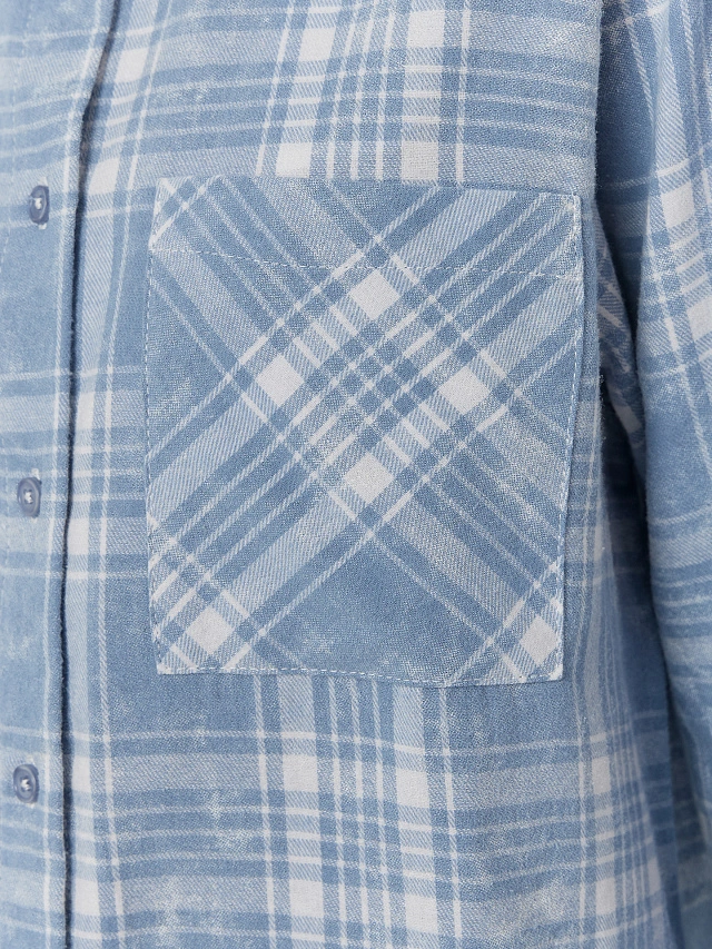 Рубашка женская в клетку - 6