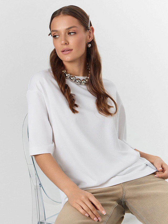 Футболка женская белая - 9