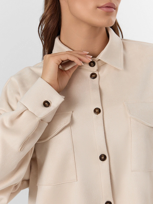 Жакет женский бежевый - 7