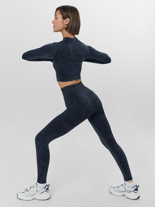 Легинсы женские серые - 8