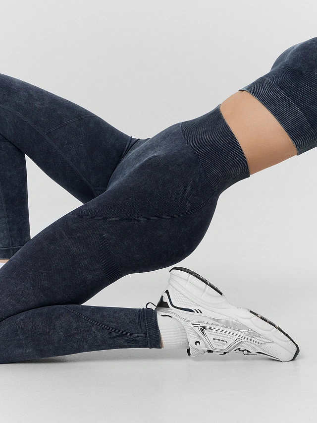 Легинсы женские серые - 9