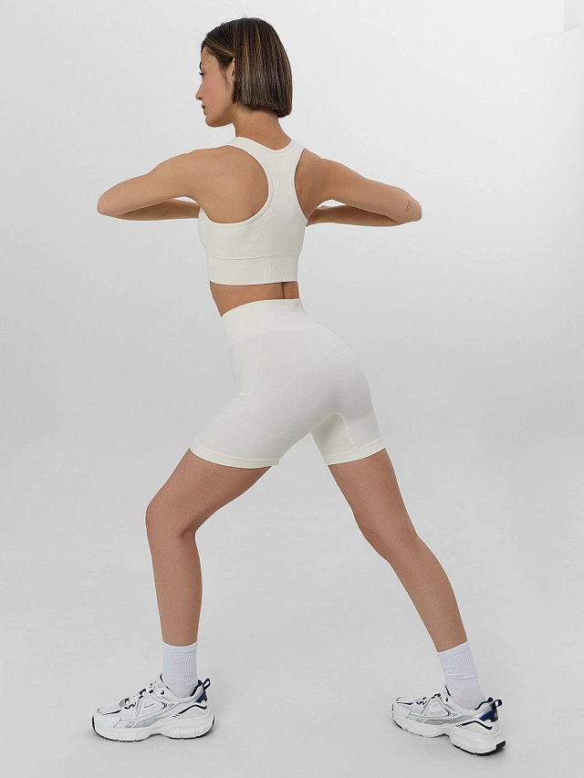 Шорты женские молочные - 8