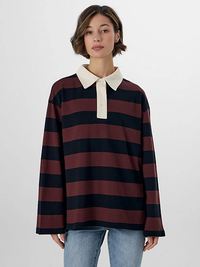 картинка Поло женское в полоску от магазина стильной одежды Mark Formelle