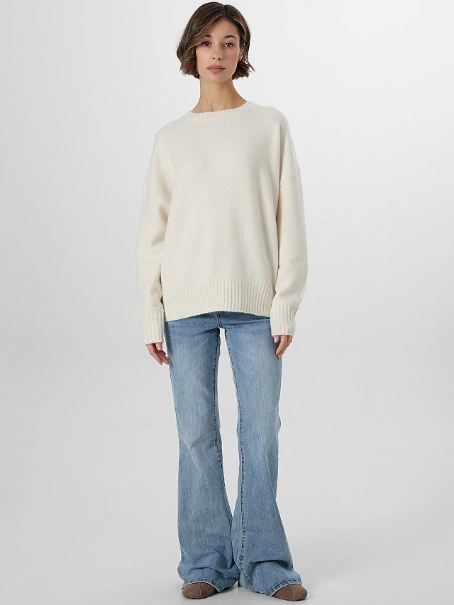 Джемпер женский молочный - 4