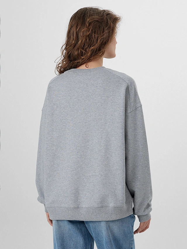 Свитшот женский с надписью "Amour cafe creme" - 3