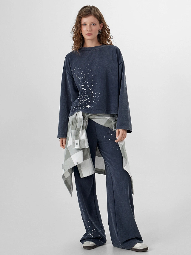 Комплект женский серый с обработкой эйсид - 9