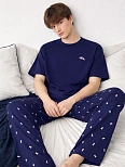 Комплект домашний мужской синий