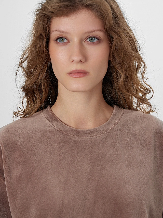 Комплект женский велюровый домашний - 4