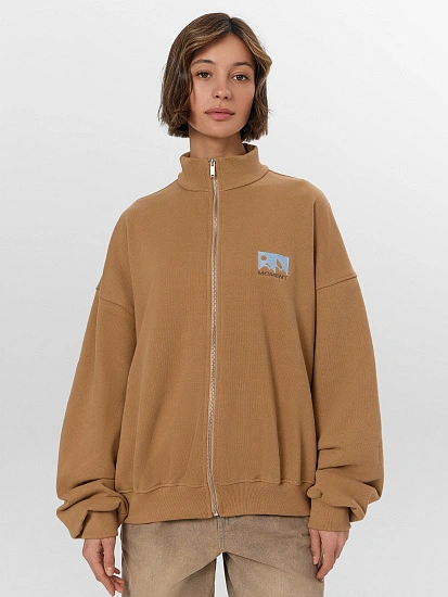 картинка Толстовка женская бежевая на молнии от магазина стильной одежды Mark Formelle