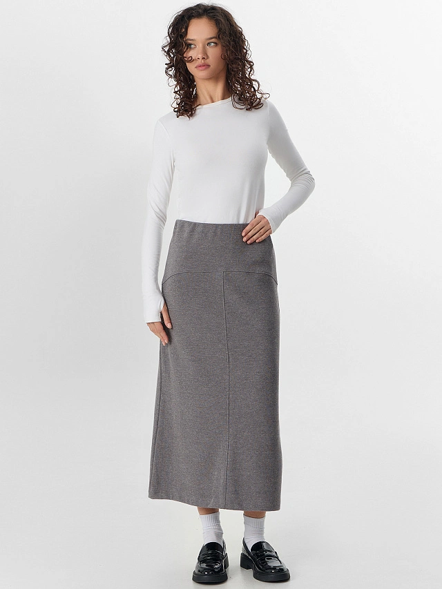 Юбка женская серая - 4