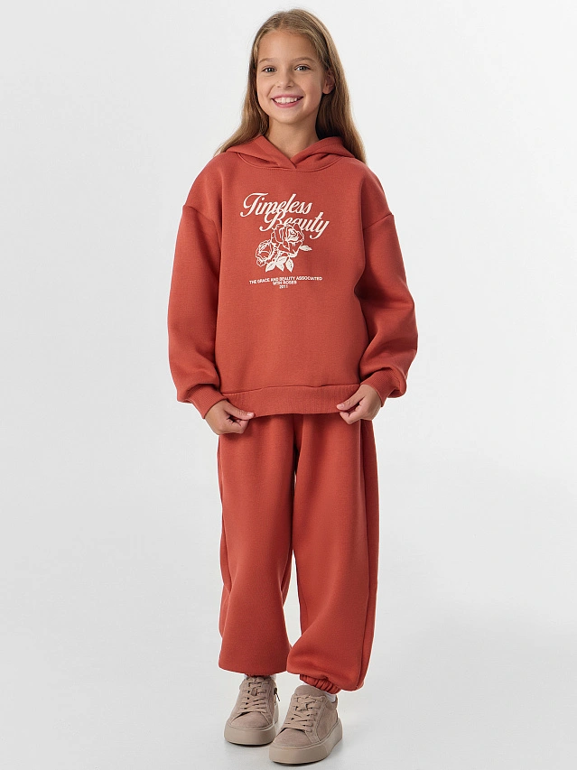 Брюки для девочек оранжевые - 4