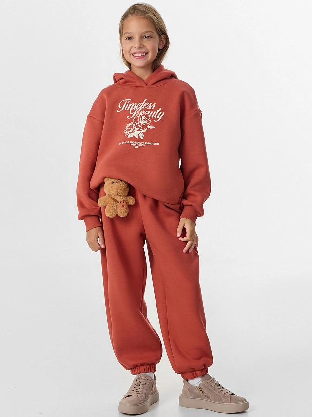 Брюки для девочек оранжевые - 6